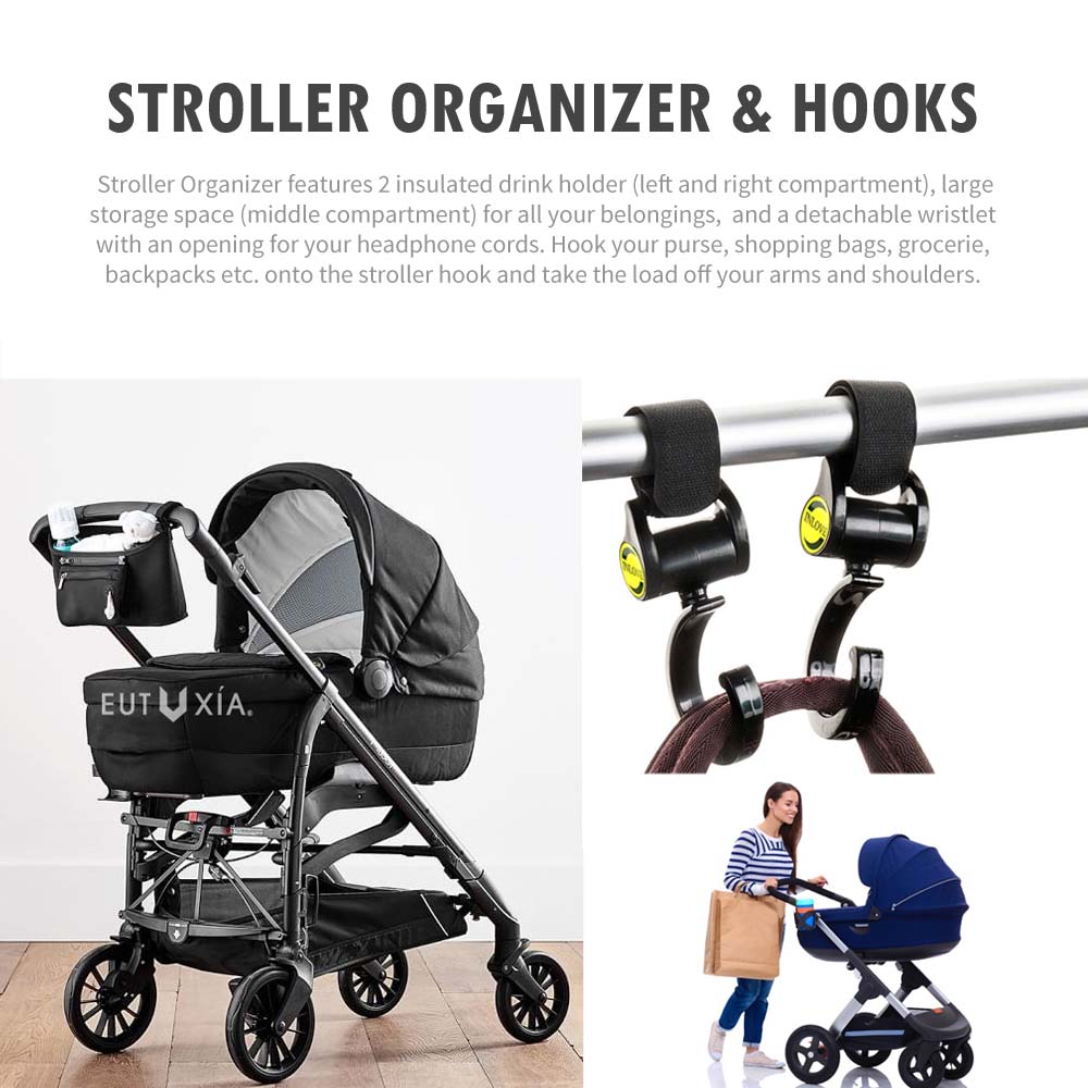 stroller storage hook