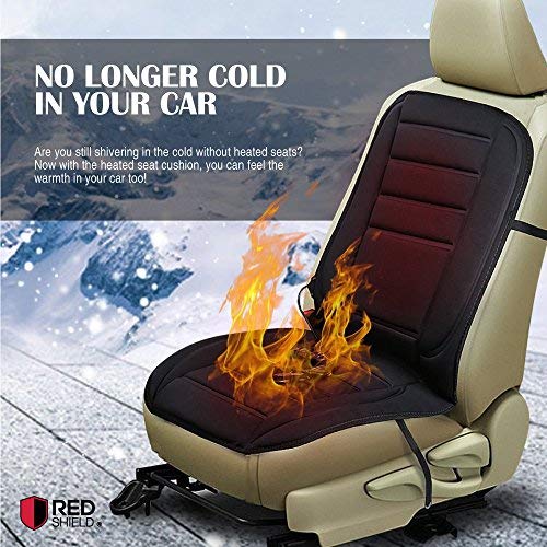 U-Tote Heated Car Seat 12V Car Seat Warmer Heated Seat Cushion for Auto Car Heated Seat Covers with with 3-Way Temperature Controller 