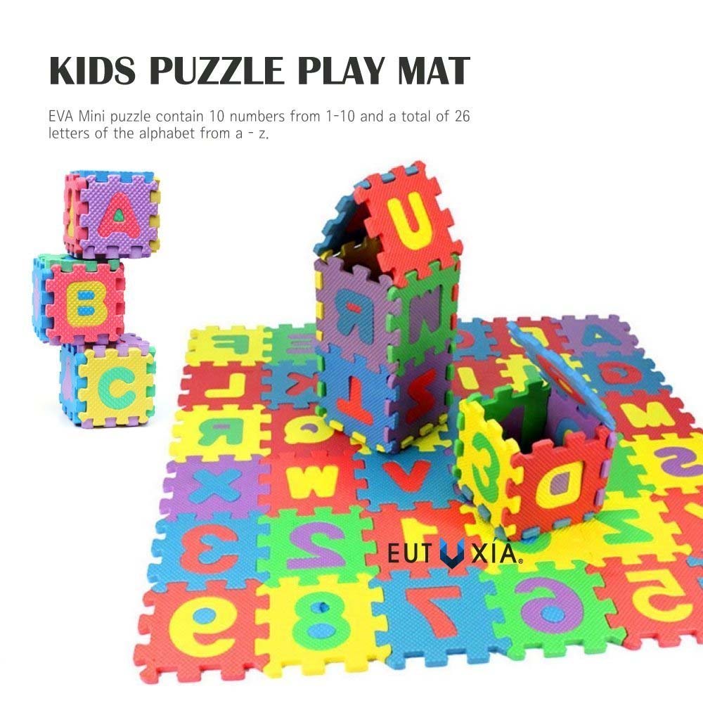 36pcs/lot Mini Puzzle Kid Educational Toy Alphabet Letter Bubble Puzzles Blocks 